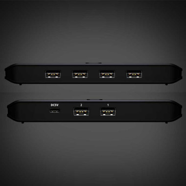 Aten US4224 - Conmutador para puertos USB compartidos 2 x 4