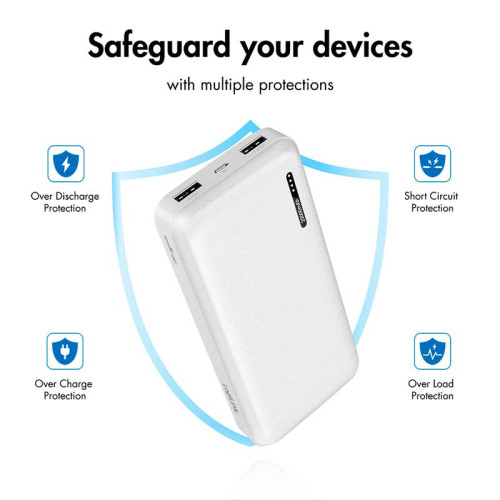 LogiLink PA0323W - Power bank 20.000 mAh, 2x USB-A, 1x USB-C Blanco