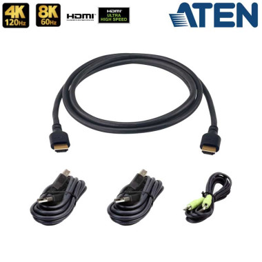Aten 2L-7D02UH21X4 - 1,8m Kit de cables para KVMs universales 'secure''