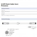 Logilink CQ2023U - Cable de Red Cat. 6 U/UTP LSZH Cobre Negro de 0.5m 