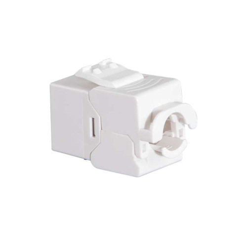LogiLink NK4084 - Conector Hembra RJ45 UTP Cat.6A Keystone 180º, Sin Herramientas, Slim,Tapa antipolvo