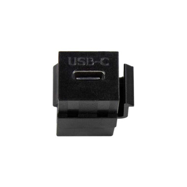 LogiLink NK0032 - Acoplador Keystone en linea USB 3.1 Gen 2. Tipo C Hembra-Hembra, Negro