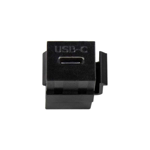 LogiLink NK0032 - Acoplador Keystone en linea USB 3.1 Gen 2. Tipo C Hembra-Hembra, Negro