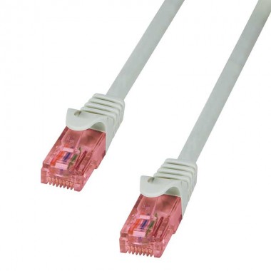 Logilink CQ2032U - Cable de Red Cat. 6 U/UTP Cobre LSHZ Gris de 1m 