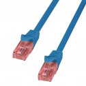 Logilink CQ2036U - Cable de red Cat.6 U/UTP Cobre LSHZ Azul de 1m