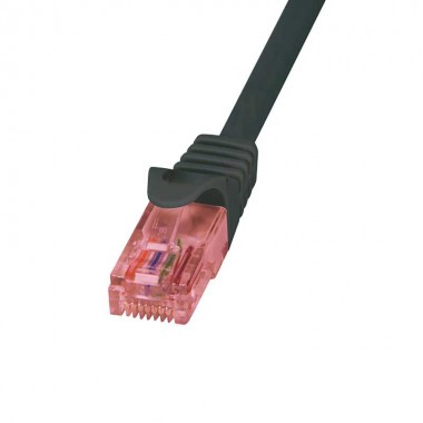 Logilink CQ2033U - Cable de red Cat.6 U/UTP Cobre LSHZ Negro de 1m