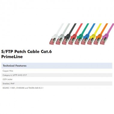 Logilink CQ2032S - Cable de Red RJ45 Cat. 6 S/FTP LSZH de 1m