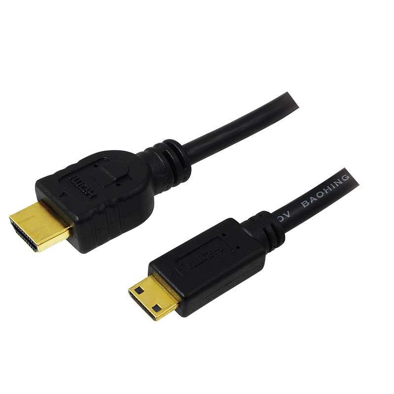 Logilink CH0021 - Cable HDMI Alta Velocidad  A - C (mini) de 1 m | Marlex Conexion