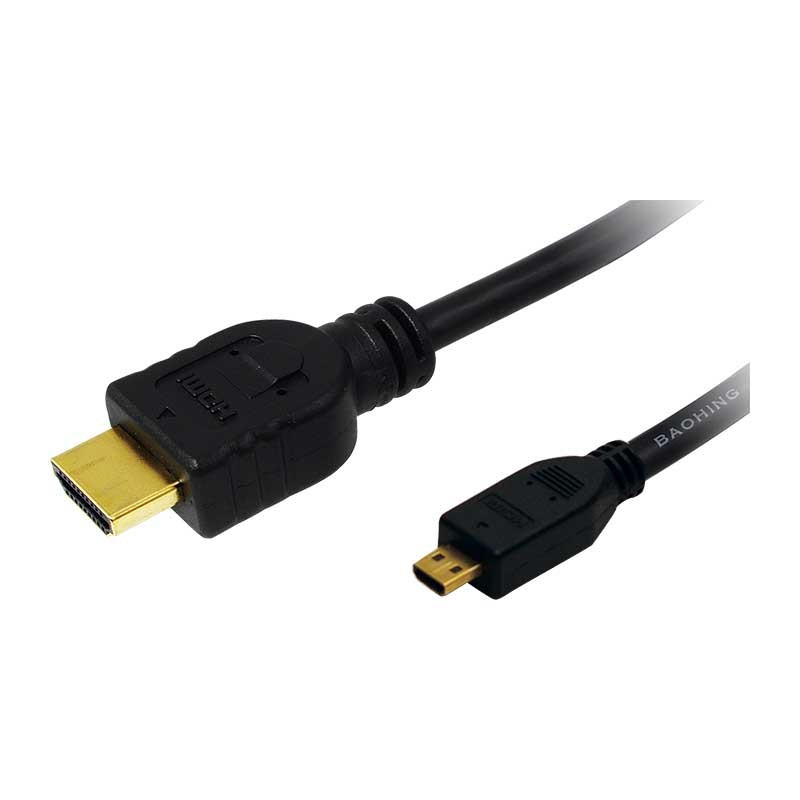 Logilink CH0031 - Cable HDMI Alta Velocidad A - D (micro) de 1.5 m | Marlex Conexion