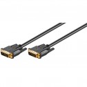 2m Cable DVI-I 24+5 sin Ferrita Macho-Macho Negro | Marlex Conexion