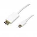 Logilink CV0123 - 2m Cable Mini DisplayPort 1.2 a HDMI, Blanco | Marlex Conexion