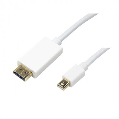 Logilink CV0123 - 2m Cable Mini DisplayPort 1.2 a HDMI, Blanco | Marlex Conexion