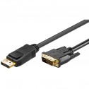 Logilink CV0132 - 3m Cable DisplayPort 1.2 a DVI-D (24+1), Negro | Marlex Conexion