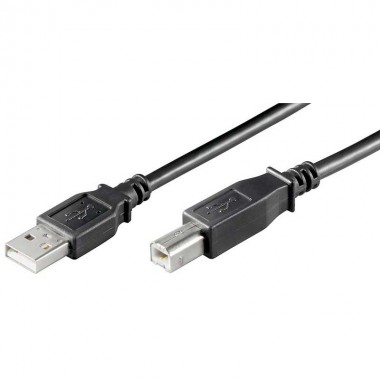 1m Cable USB 2.0 A-B Negro