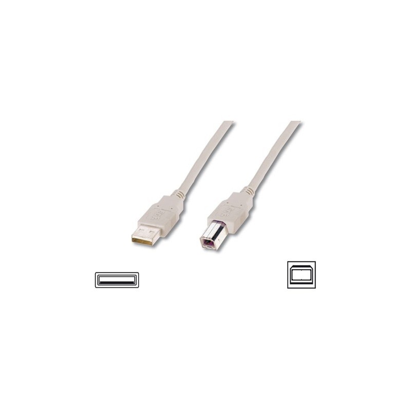 Logilink CU0007 - Cable USB 2.0 A-B Gris de 2m | Marlex Conexion