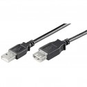 Logilink CU0010B - 2m Cable USB 2.0 A-A Macho-Hembra Negro | Marlex Conexion