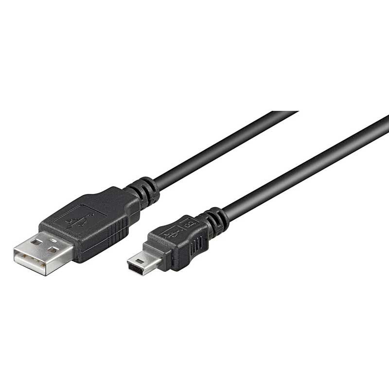 Logilink CU0015 - 3m Cable USB 2.0 A-MINI B 5pins Negro | Marlex Conexion      