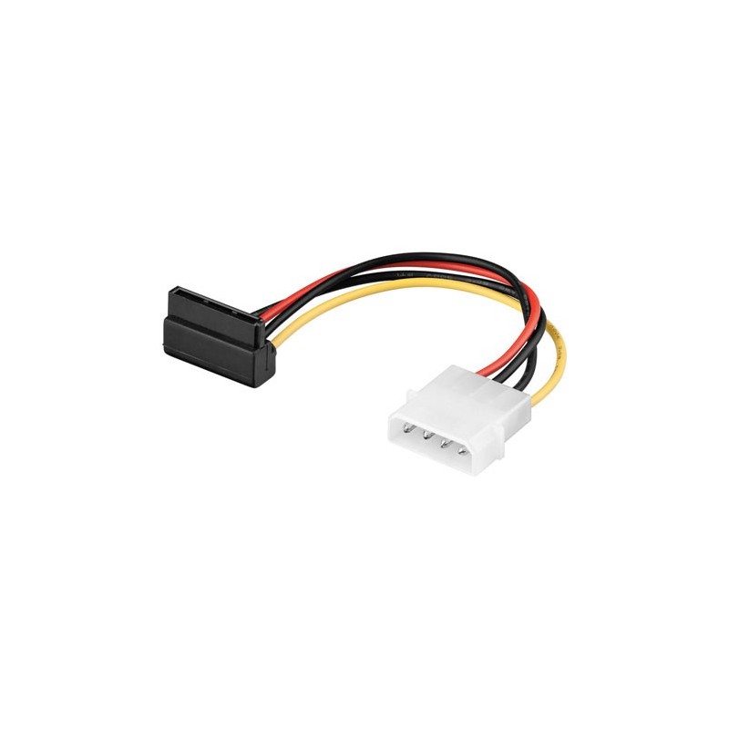 Cable / Adaptador Alimentación Molex a SATA Acodado de 0,15m | Marlex Conexion