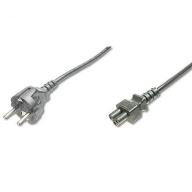 Logilink CP093 - 2m Cable de Alimentación Portátil TREBOL , Negro | Marlex Conexion