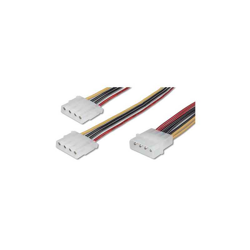 Logilink CP0001 - 20cm Cable de Alimentacion Molex 1 Macho a 2 Hembra Logilink CP0001 - 20cm Cable de Alimentacion Molex 1 Macho a 2 Hembra