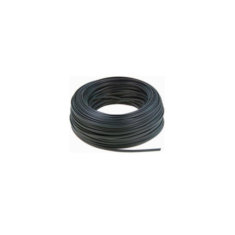 Logilink CM04 - 100m Bobina Cable Telefónico plano 4 hilos Negro   