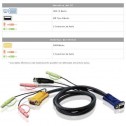 Aten 2L-5303U - 3m USB VGA KVM Cable con Audio | Marlex Conexion