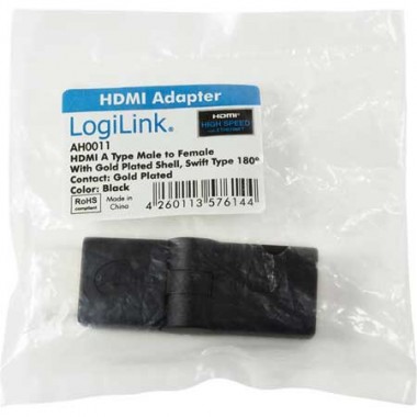 Logilink AH0011 - Adaptador HDMI tipo A Macho-Hembra Ángulo Móvil 180º | Marlex Conexion