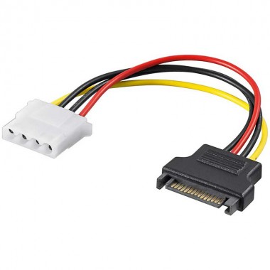 Cable / Adaptador Alimentacion SATA a Molex de 0,17m | Marlex Conexion