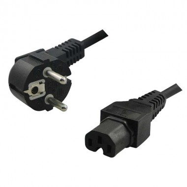 Logilink CP105 - 2m Cable Alimentación CPU-RED C15 Negro | Marlex Conexion 