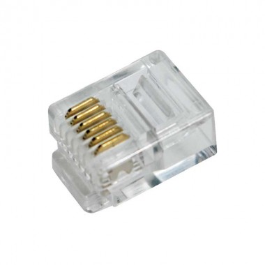 Logilink MP0019 - Conector Telefónico RJ12 6/6 (Bolsa 100 pcs) 