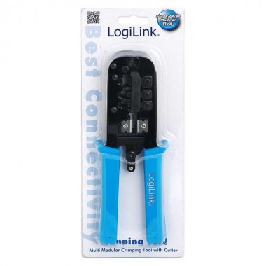 Logilink WZ0019 - Crimpadora Multimodular RJ10, RJ11,RJ12, RJ45 | Marlex Conexion