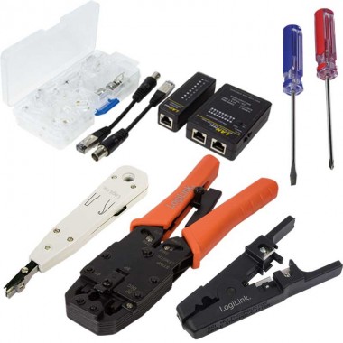 Logilink WZ0030 - Kit de Herramientas para redes Lan Profesional | Marlex Conexion