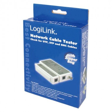 Logilink WZ0011 - Tester para RJ11/RJ12/RJ45 & BNC, unidad remota | Marlex Conexion