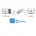 Logilink CV0057 - Adaptador DisplayPort 1.1 Macho-HDMI Hembra | Marlex Conexion 