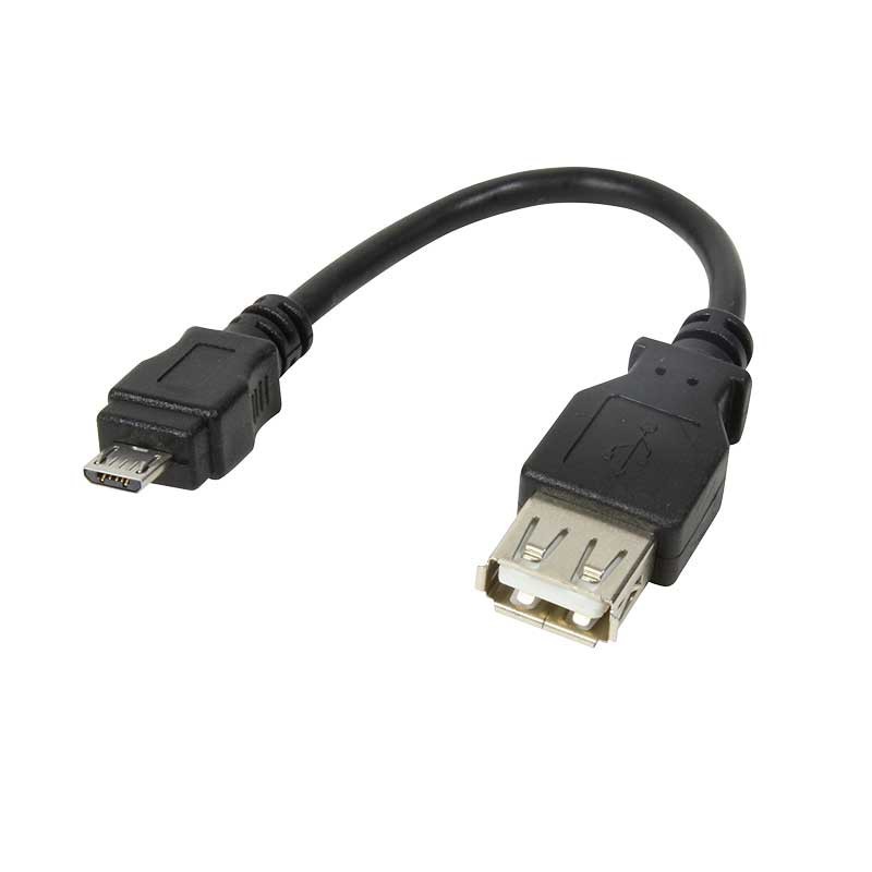 Logilink AU0030 - Cable Adapt Micro USB B Macho a USB 2.0 A Hembra | Marlex Conexion