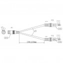Logilink CA0020 - 15cm Cable Adaptador Jack 3,5 H (4pin) 2 Jack 3,5 M | Marlex Conexion