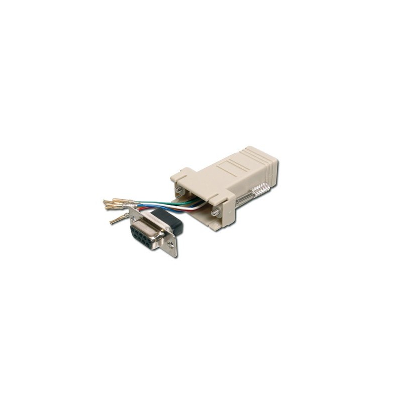 Adaptador Modular RJ45 a DB9 Hembra | Marlex Conexion