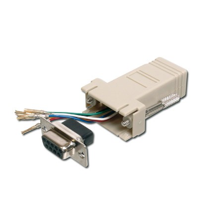 Adaptador RJ45 DB9 Hembra Marlex Conexion