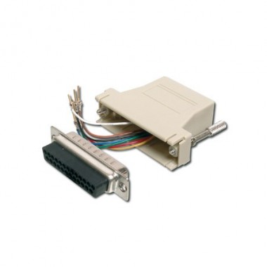 Adaptador Modular RJ45 a DB25 Hembra | Marlex Conexion