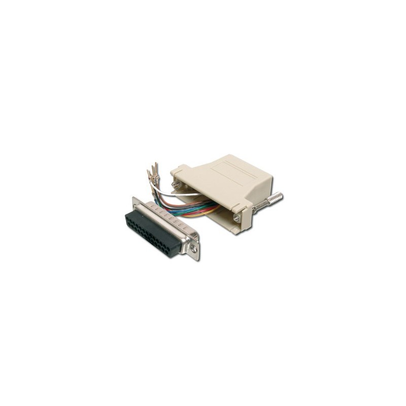 Adaptador Modular RJ45 a DB25 Hembra | Marlex Conexion