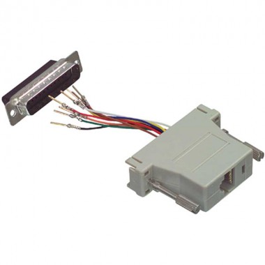 Adaptador Modular RJ45 a DB25 Macho | Marlex Conexion