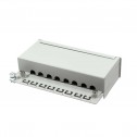 Logilink NP0016A - Patch Panel Sobremesa Cat. 6 FTP 8 puertos, Beige | Marlex Conexion