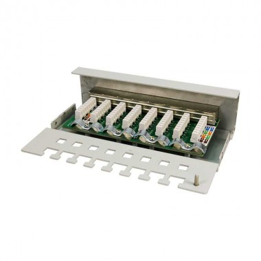 Logilink NP0016A - Patch Panel Sobremesa  Cat. 6 FTP 8 puertos, Beige | Marlex Conexion