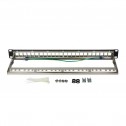 Logilink NK4042 - Patch Panel Vacio para 24 jacks keystone, Negro 