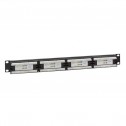 Patch Panel 19" Cat. 6 UTP 24 puertos, Negro Logilink NP0004 | Marlex Conexion