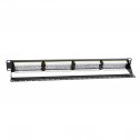 Logilink NP0004A - Patch Panel 19" Cat.6 UTP 24p"strain relief" Negro | Marlex Conexion