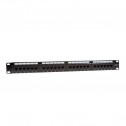 Logilink NP0004A - Patch Panel 19" Cat.6 UTP 24p"strain relief" Negro | Marlex Conexion