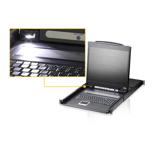 Aten CL1308N - KVM LCD 19'' de 8 Puertos USB PS/2 VGA para Rack 19"