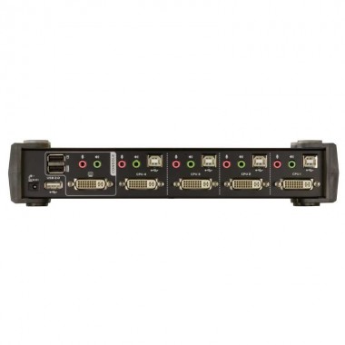  Aten CS1764A - KVM de 4 Puertos USB DVI con Audio y Hub USB 2.0