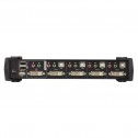 Aten CS1784A - KVM de 4 Puertos USB DVI Dual Link con Audio y Hub USB 2.0